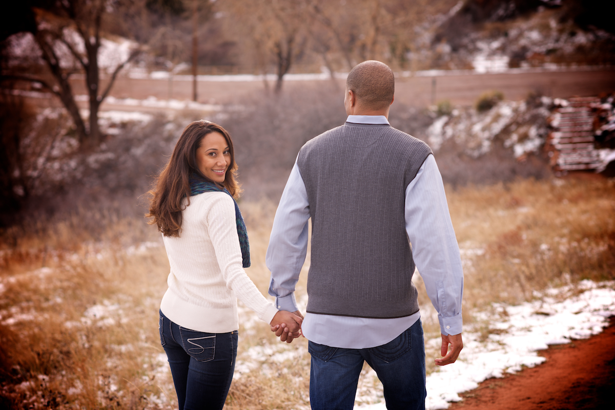 red-rocks-park-morrison-colorado-fall-engagement-photography-girl-looking-back
