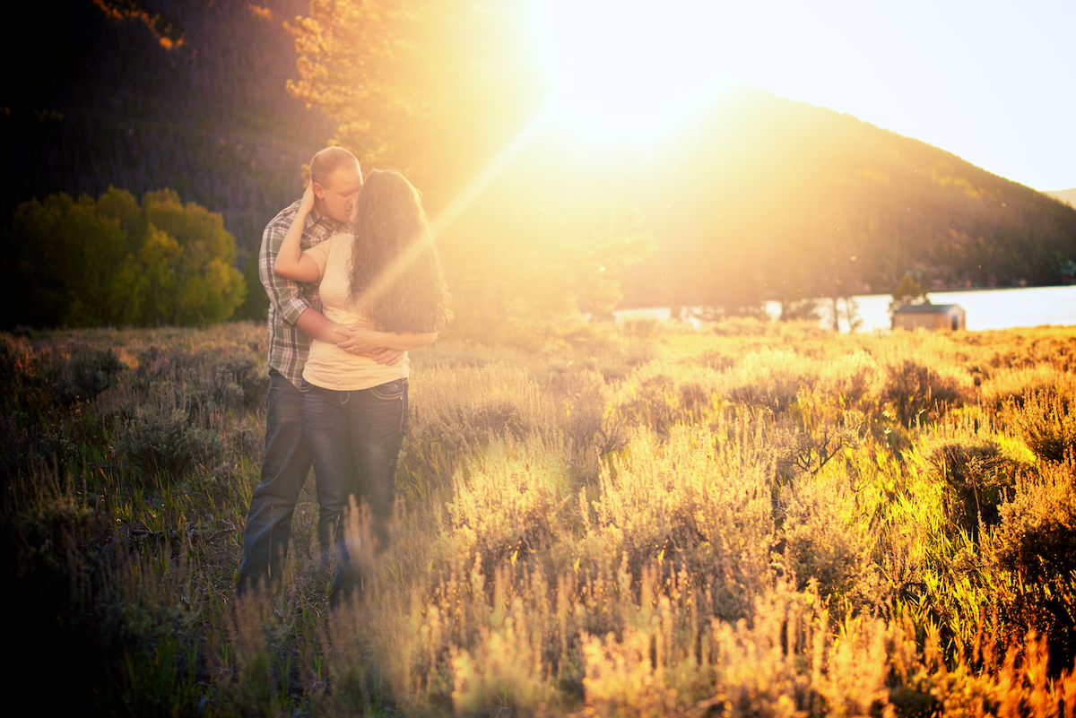 East Inlet Trail Grand Lake Colorado Vibrant Sun field Engagement by Joe and Robin