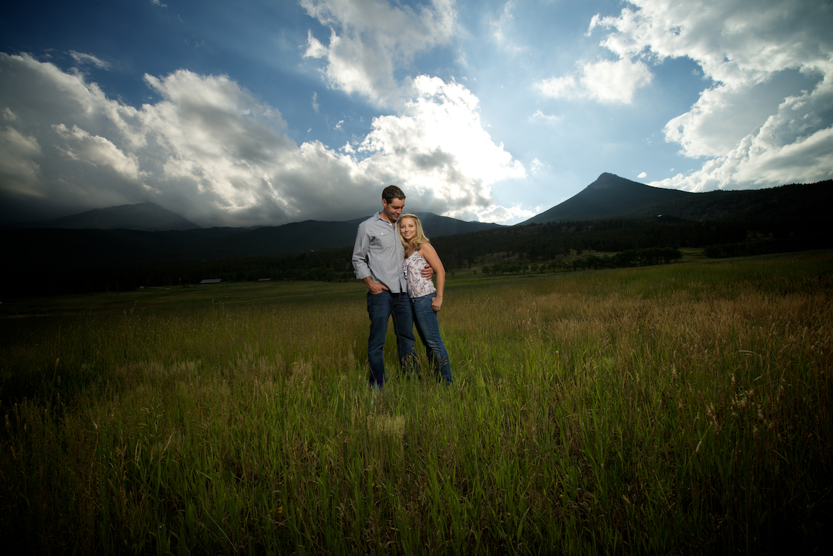 Lily Lake Estes Park Colorado Engagement Photos Natural Outdoor Non Posed Couple