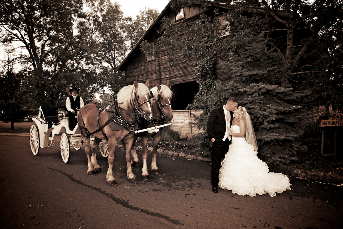Wedding At Raccoon Creek Golf Course on 4th of July Holiday
