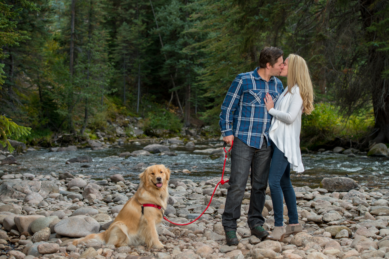 Vail Colorado Fall Mountain Engagement Session With Your Dog
