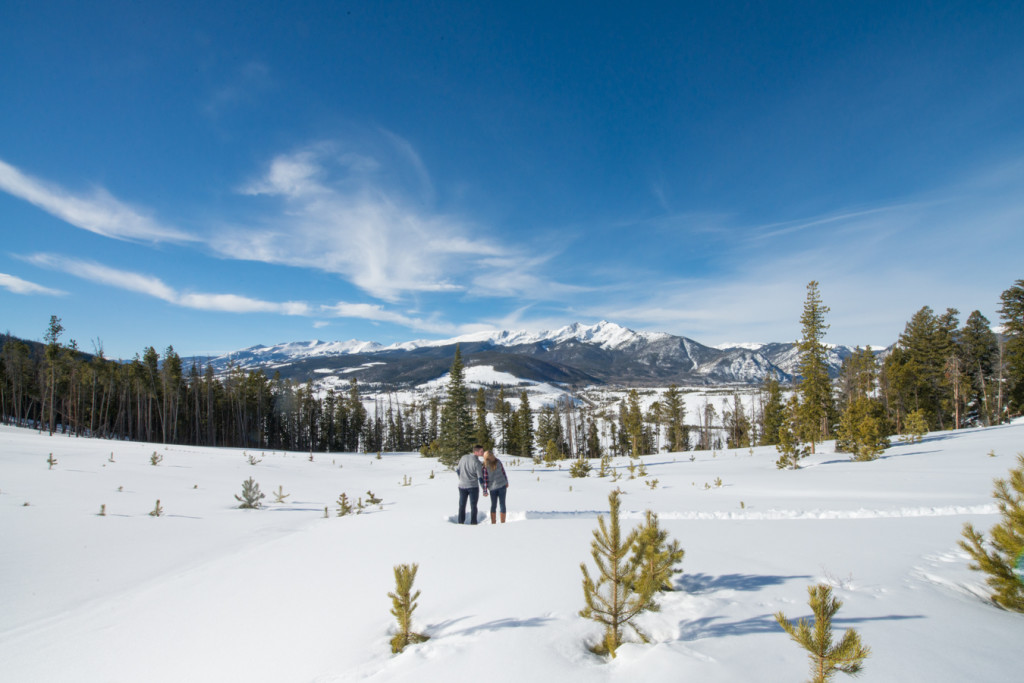 Proposal at Sapphire Point in Dillon CO in the Winter