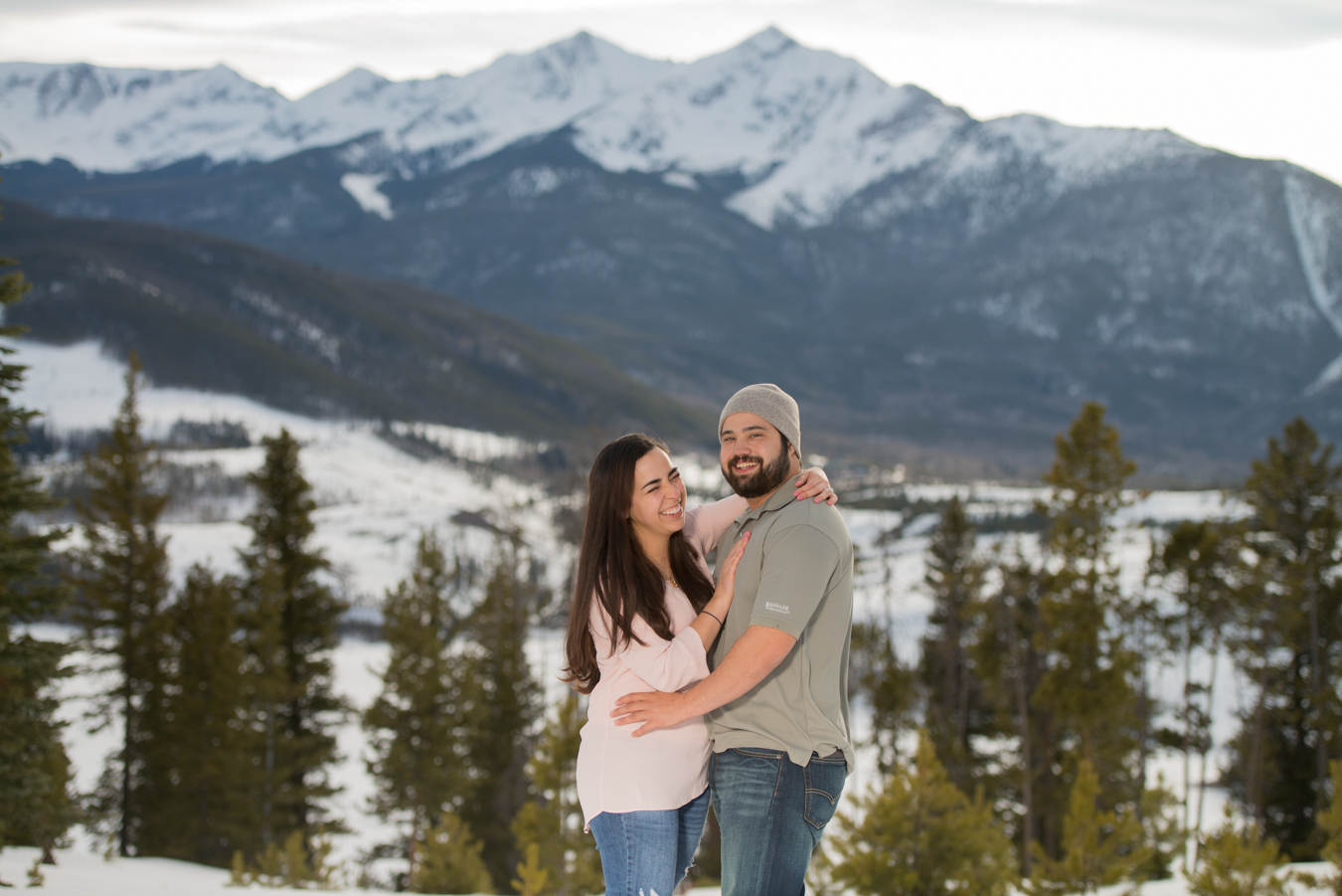 Proposal | Sapphire Point Overlook | Winter Engagement | Dillon, CO