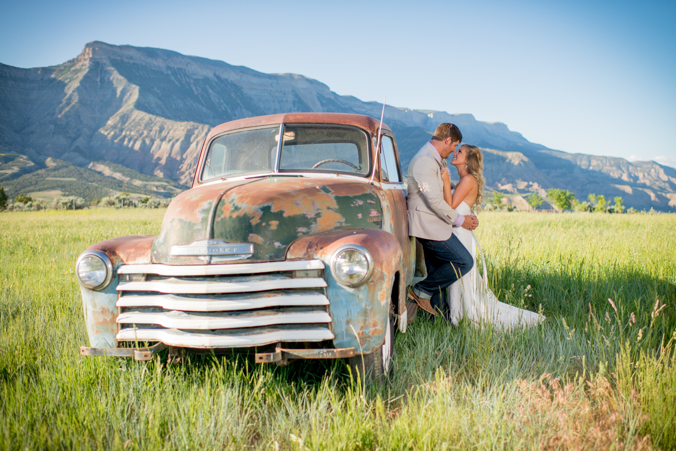Parachute Colorado Mountain Wedding Natural You Old Chevy Truck