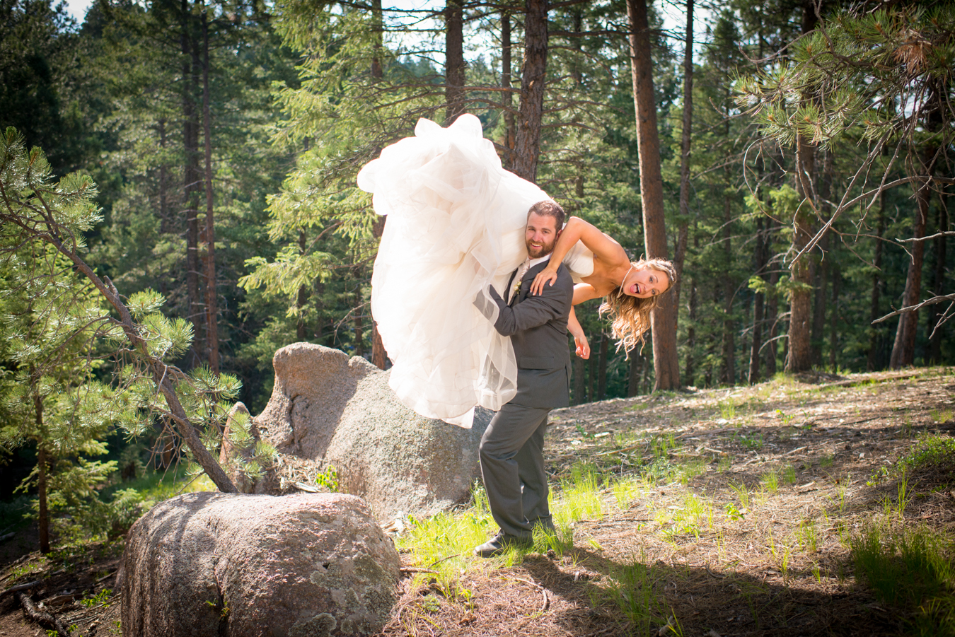 Camp Colorado Mountain Playful Wedding Photography