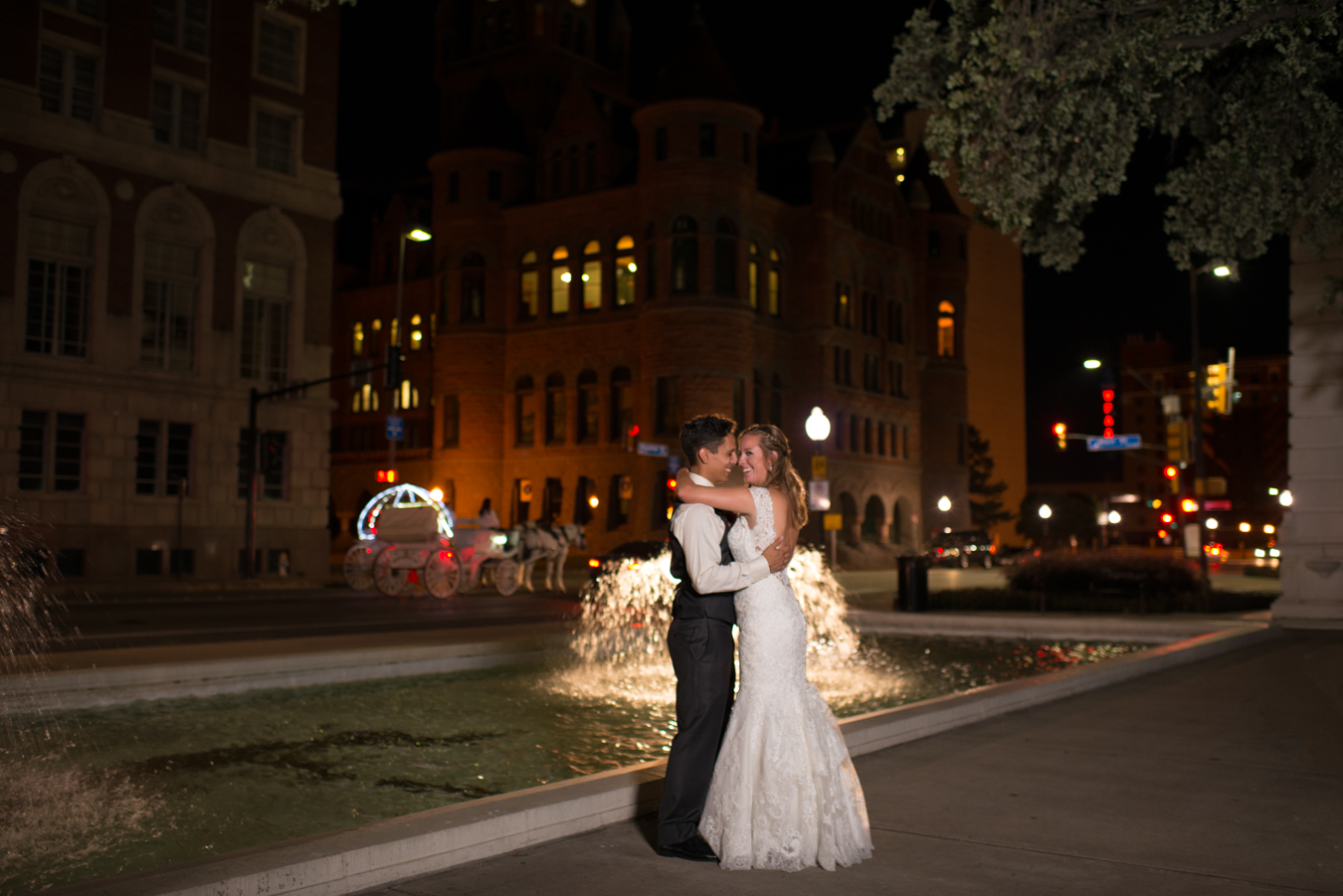 Old Red Courthouse Dallas Night Wedding Photography