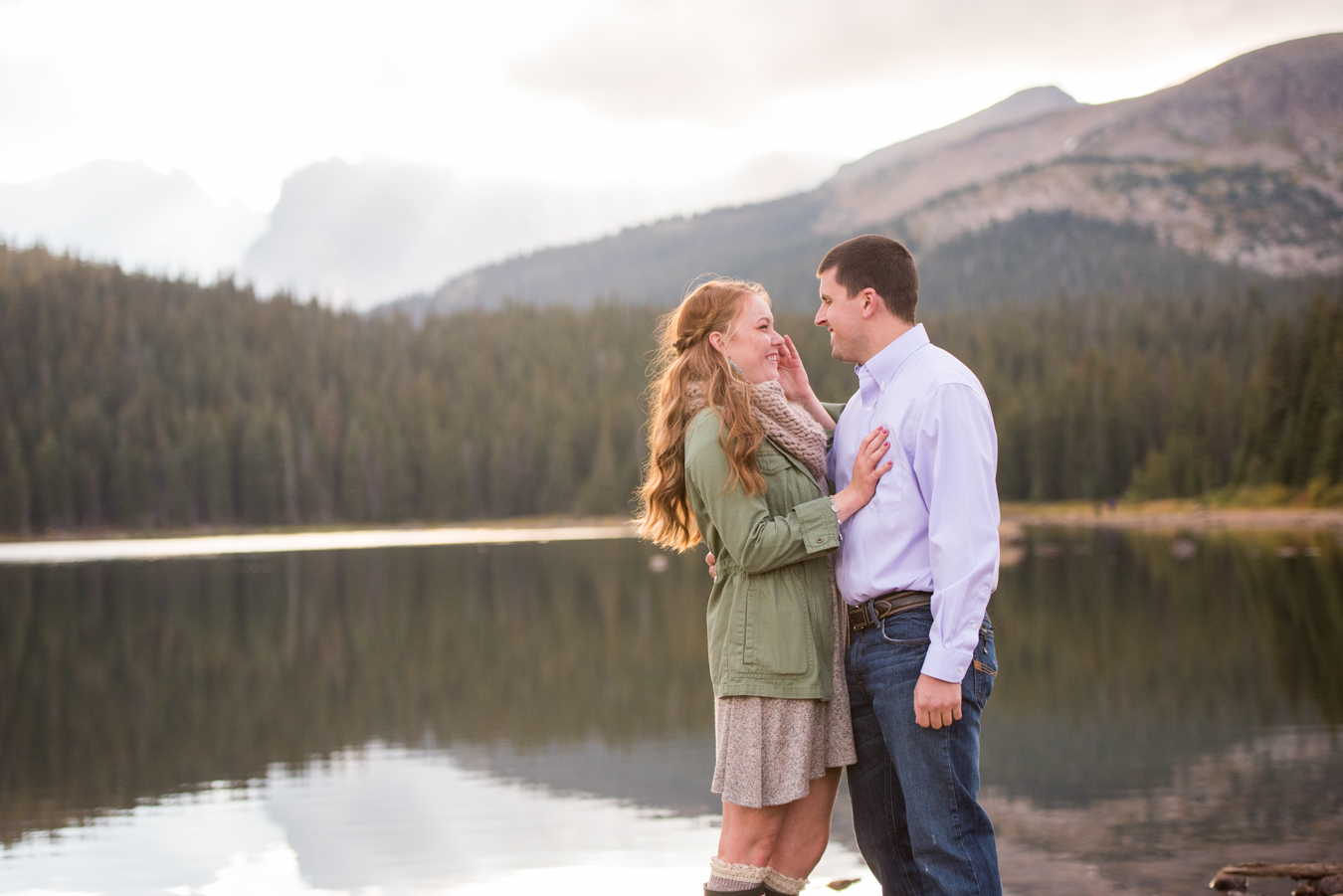 brainard-lake-colorado-mountain-proposal-wiping-tear | Colorado Wedding ...