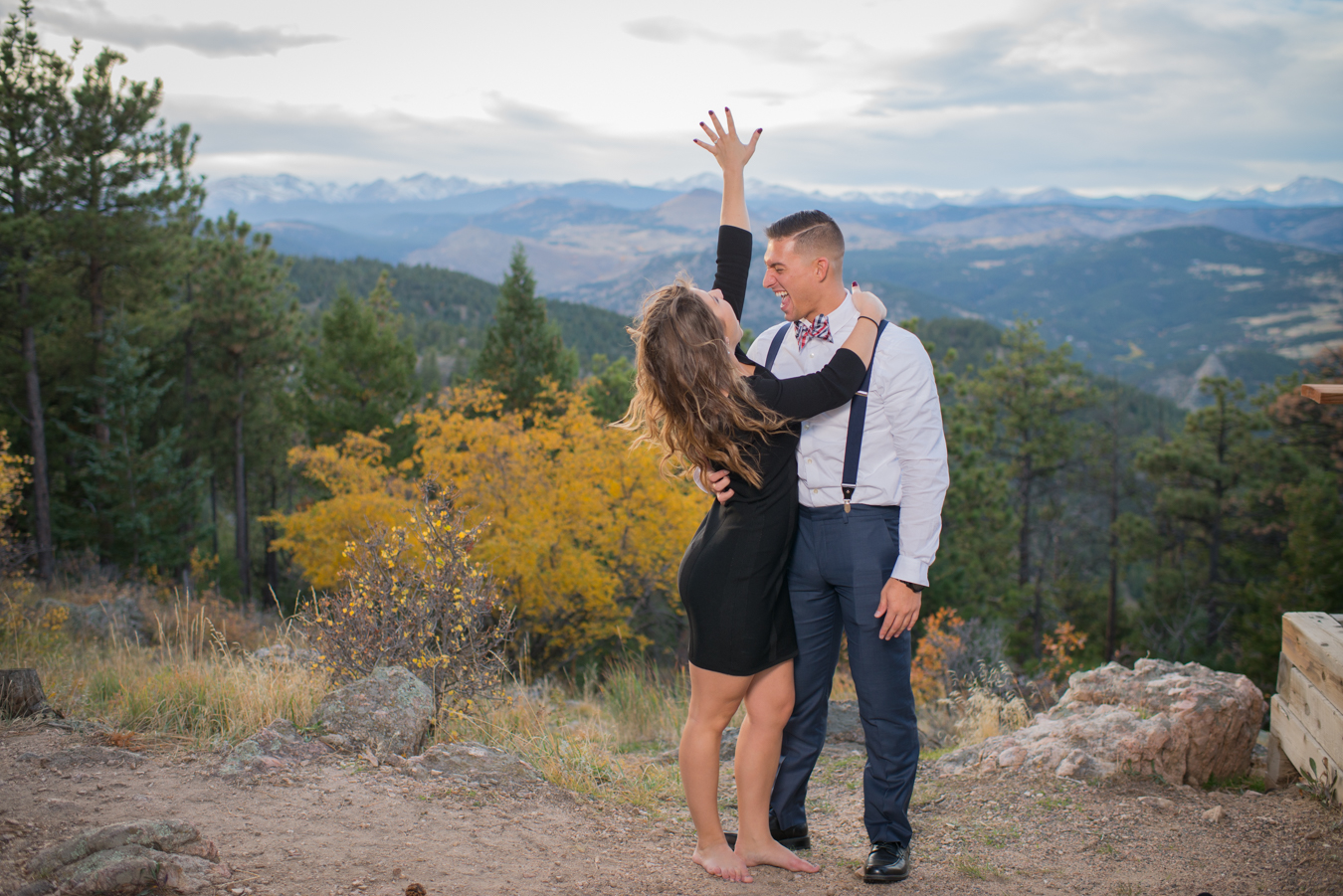 Proposal at Lost Gulch Overlook with a Hidden Photographer