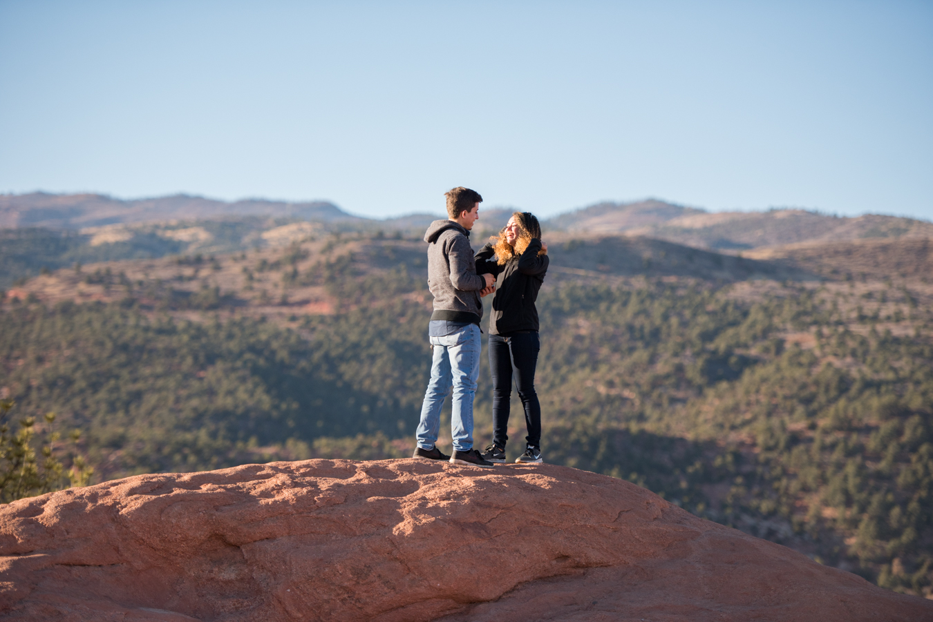 Proposal at High Point Overlook in Colorado Springs