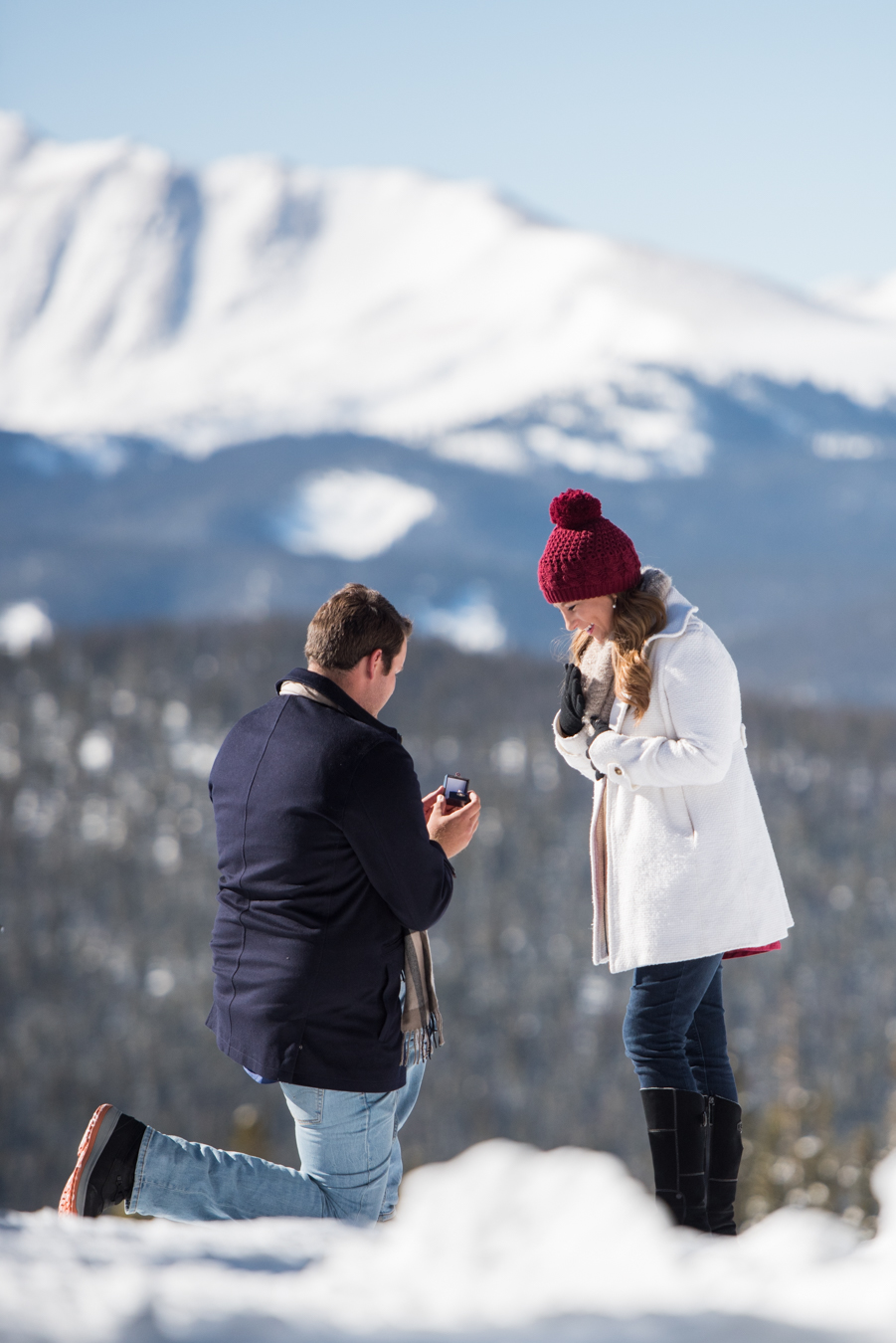 Proposal On The Slopes With Brunch At Alpenglow Stube   Keystone CO Proposal In Mountains Alpenglow Stube 