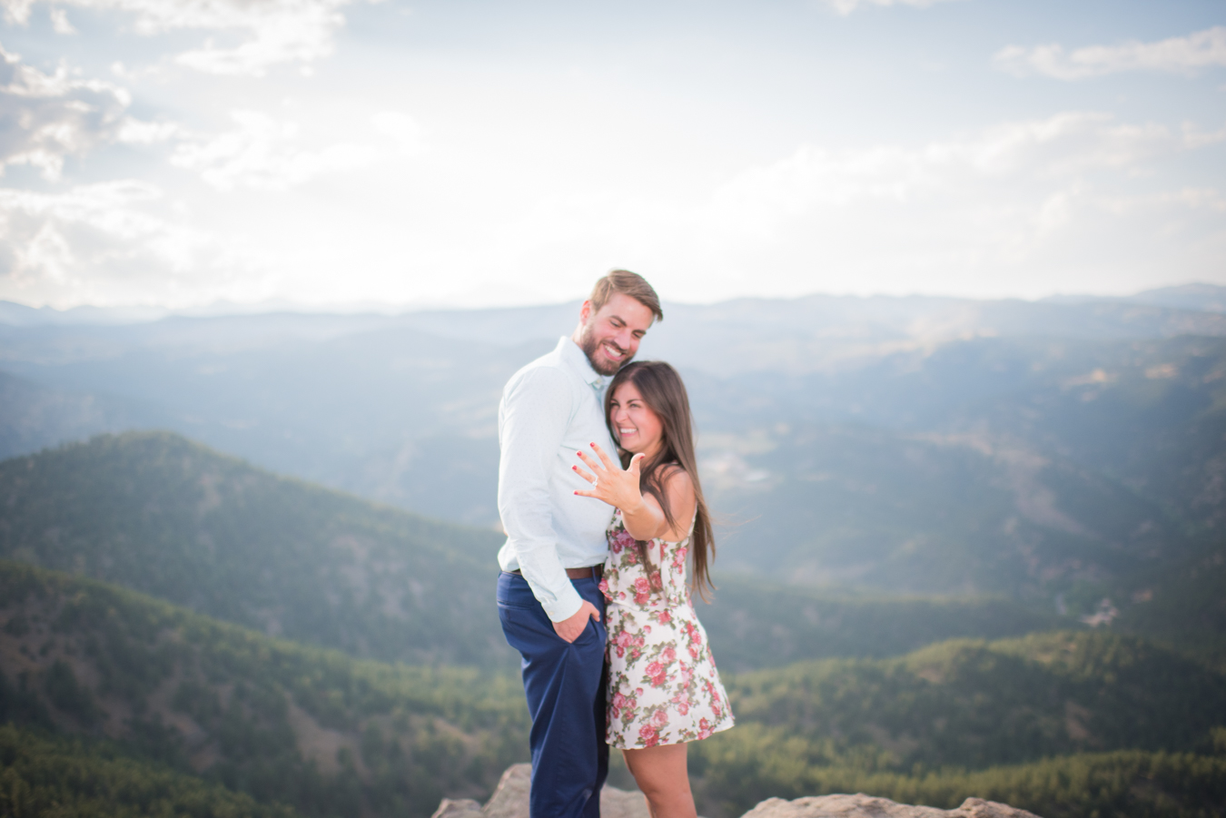Lost Gulch Overlook Boulder Colorado Summer Proposal Engagement Ring ...