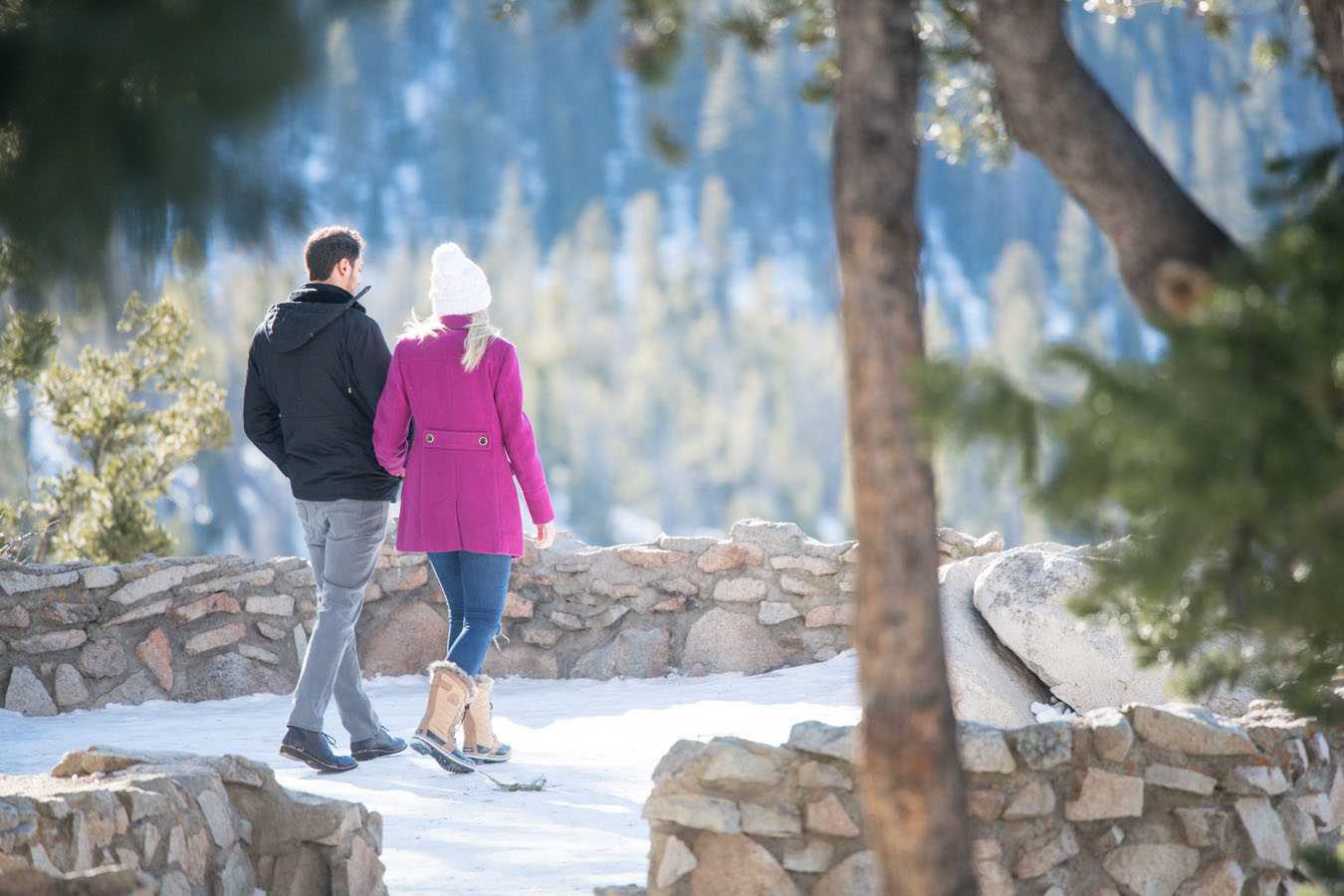 Proposal at Sapphire Point Overlook Trail in Colorado