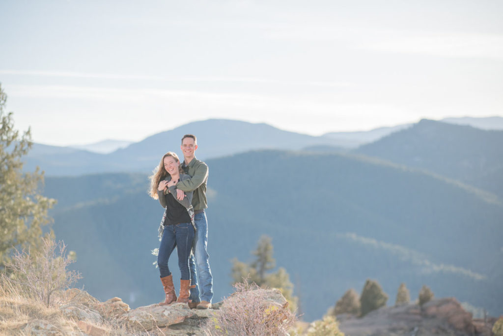 Mount Falcon Park Engagement Session in the CO Mountains