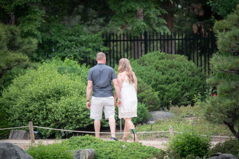 Denver Botanic Gardens Proposal With Engagement Photos   Botanic Gardens June Proposal Hidden Photography 768x512 