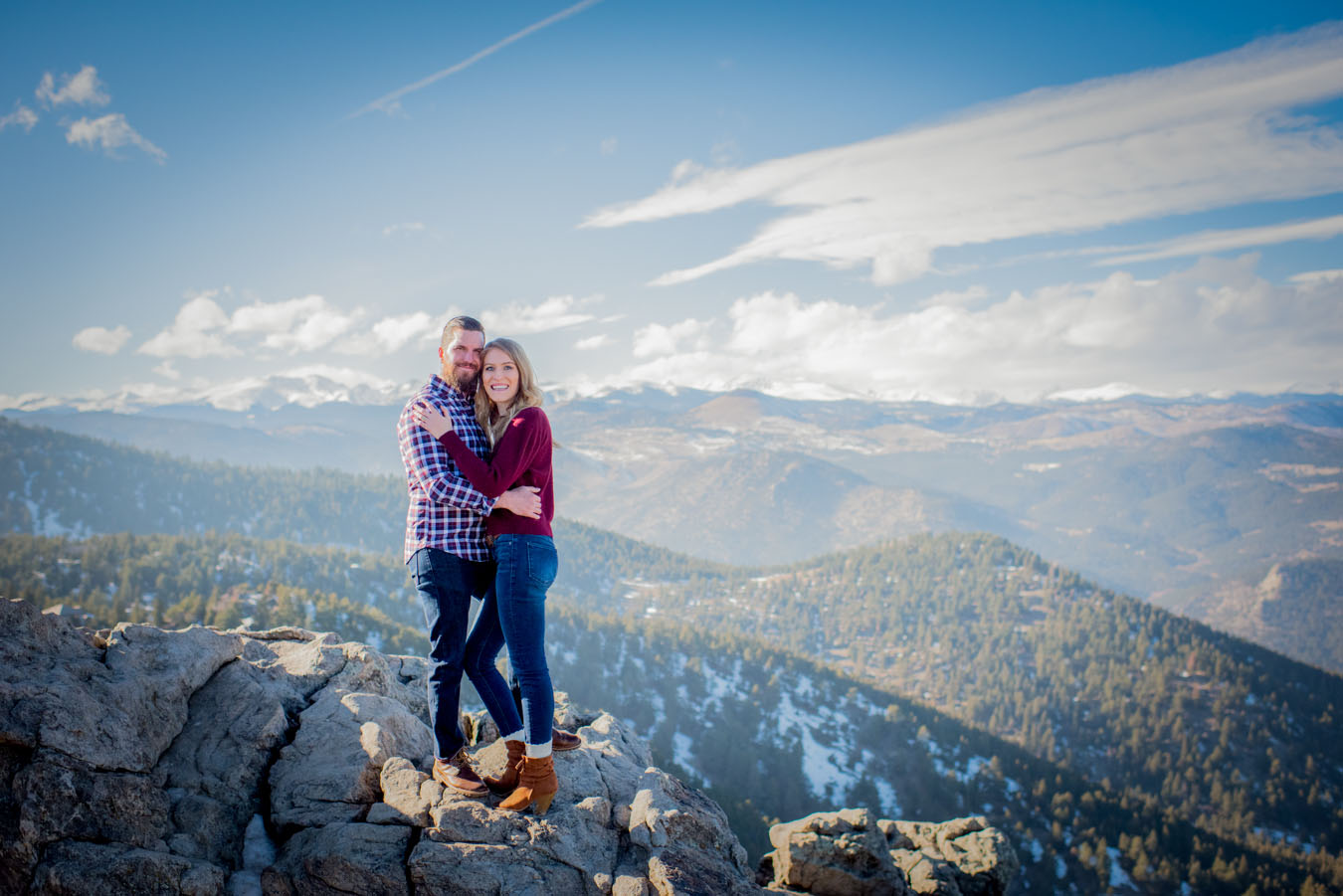 Lost Gulch Overlook Engagement | Winter