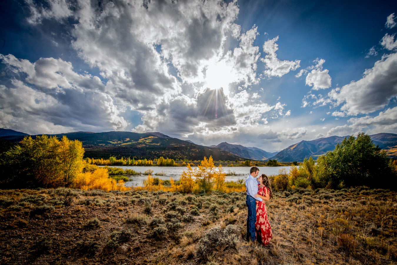 Twin Lakes Fall Engagement