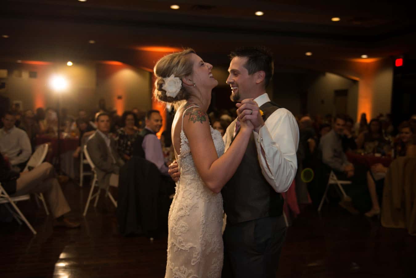 Wedding-Reception-First-Dance-at-the-Pines-of-Genesee-in-CO