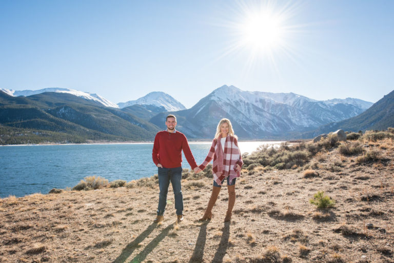 Proposal At Twin Lakes In The Colorado Mountains   Twin Lakes Fall Lake Proposal Engagement Location 768x513 