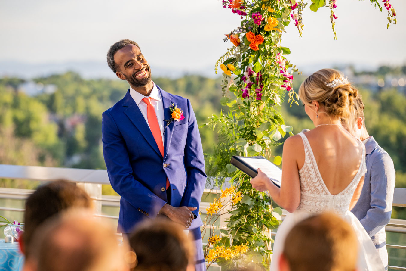 Denver Museum of Nature & Science Wedding Ceremony Groom in Vows