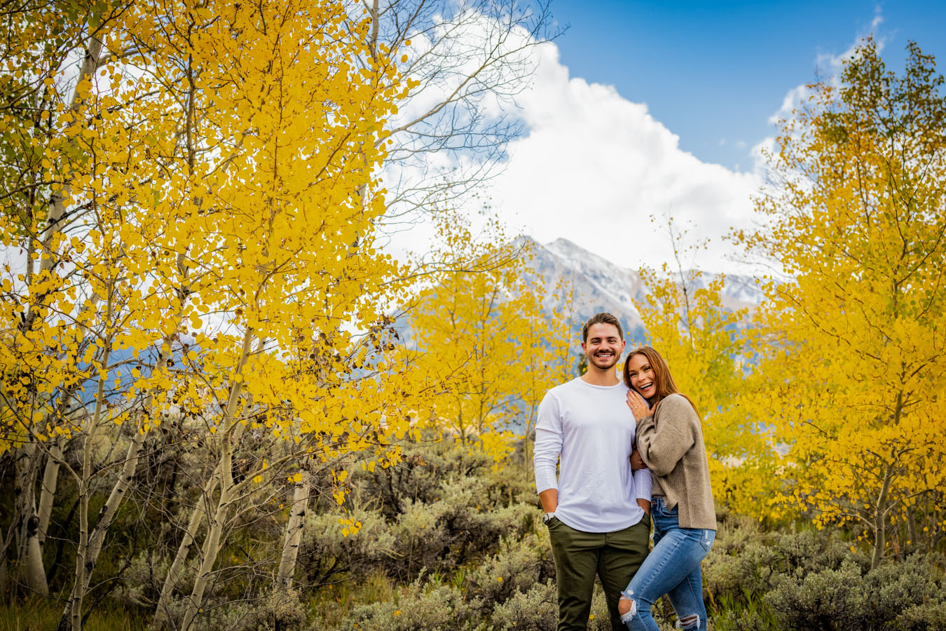 Proposal At Twin Lakes During Fall Colors Peak In Colorado   Twin Lakes Proposal Fall Colors New Ring On The Finger 