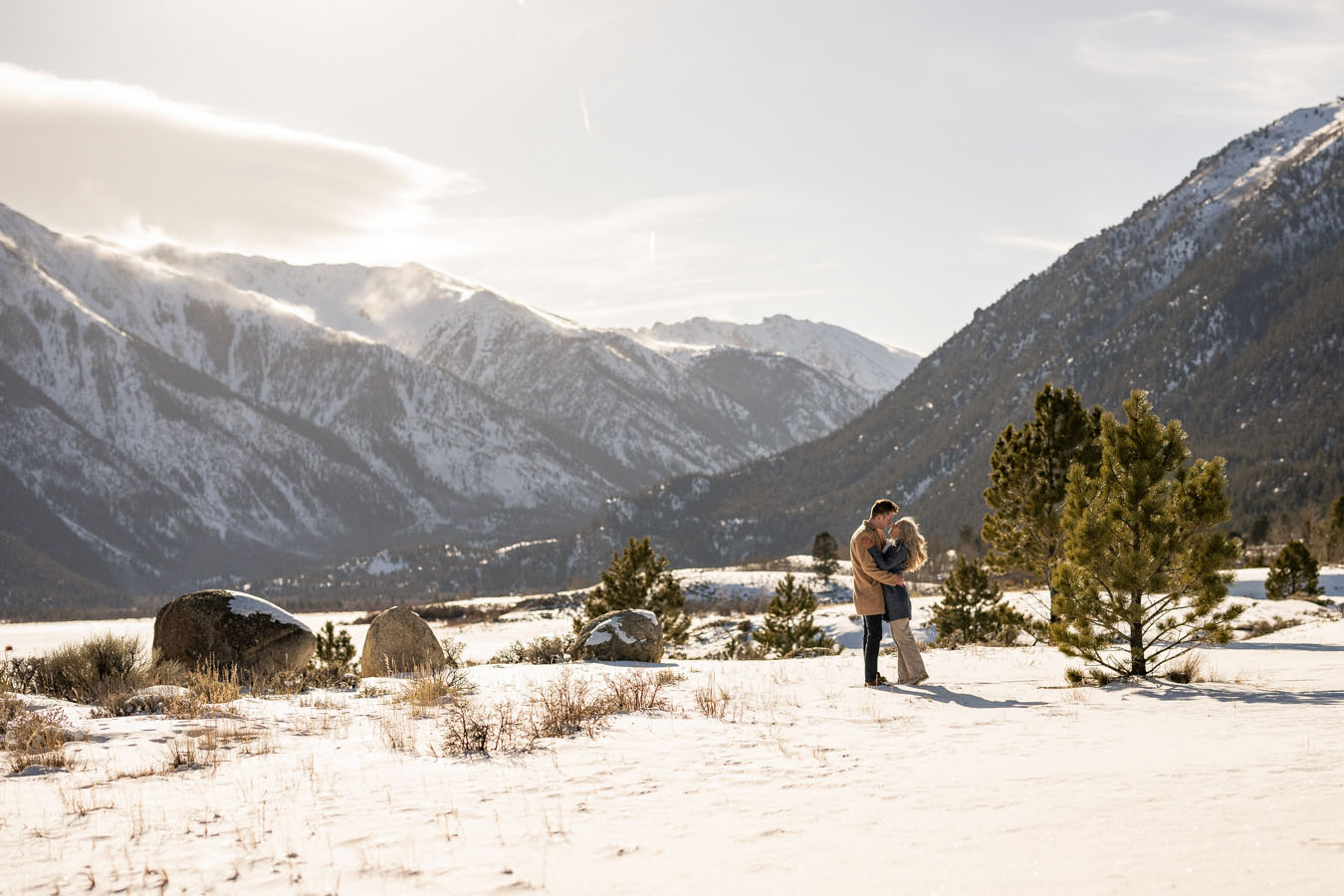 Twin Lakes Engagement | Winter