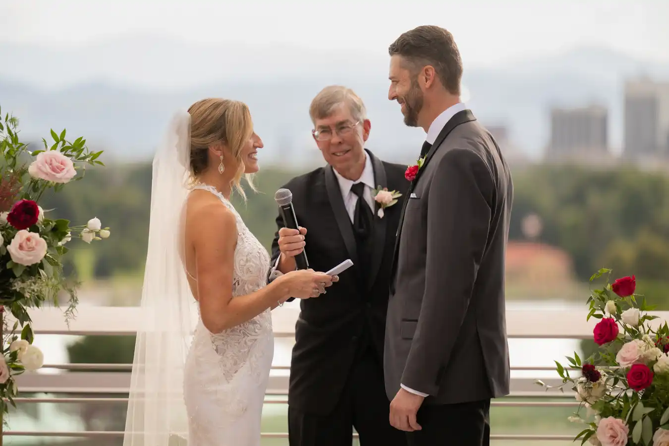 Museum of Nature and Science Wedding Ceremony Bride Vows Colorado