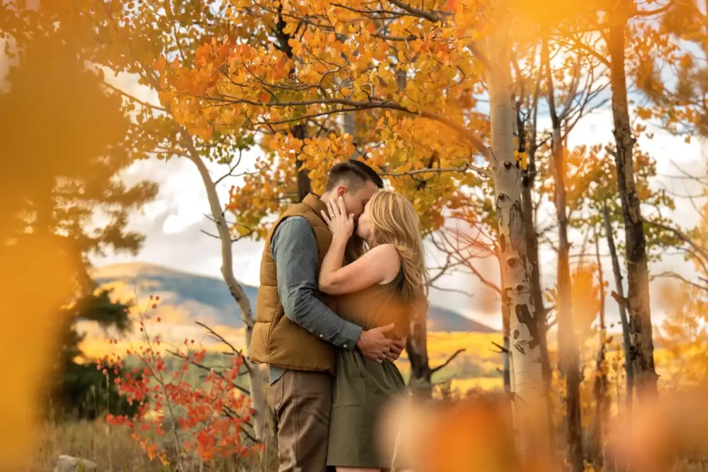 Twin Lakes Fall Proposal Orange Colors