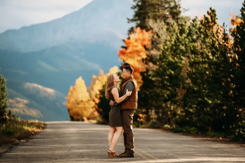 Twin Lakes Fall Proposal in The Road