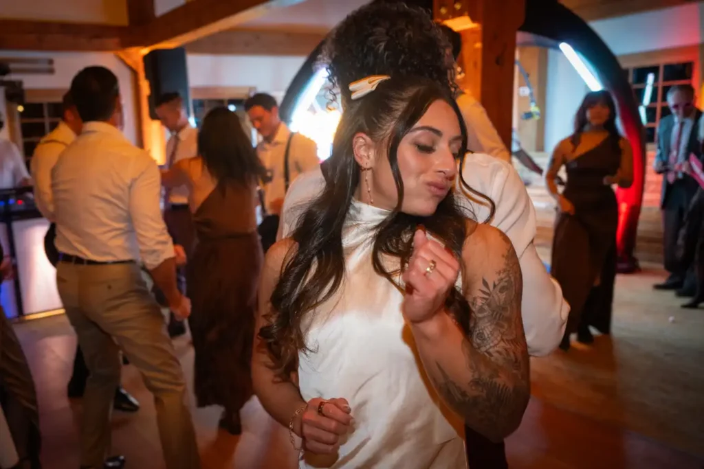 Telluride Gorrono Ranch Fall Wedding Reception Bride