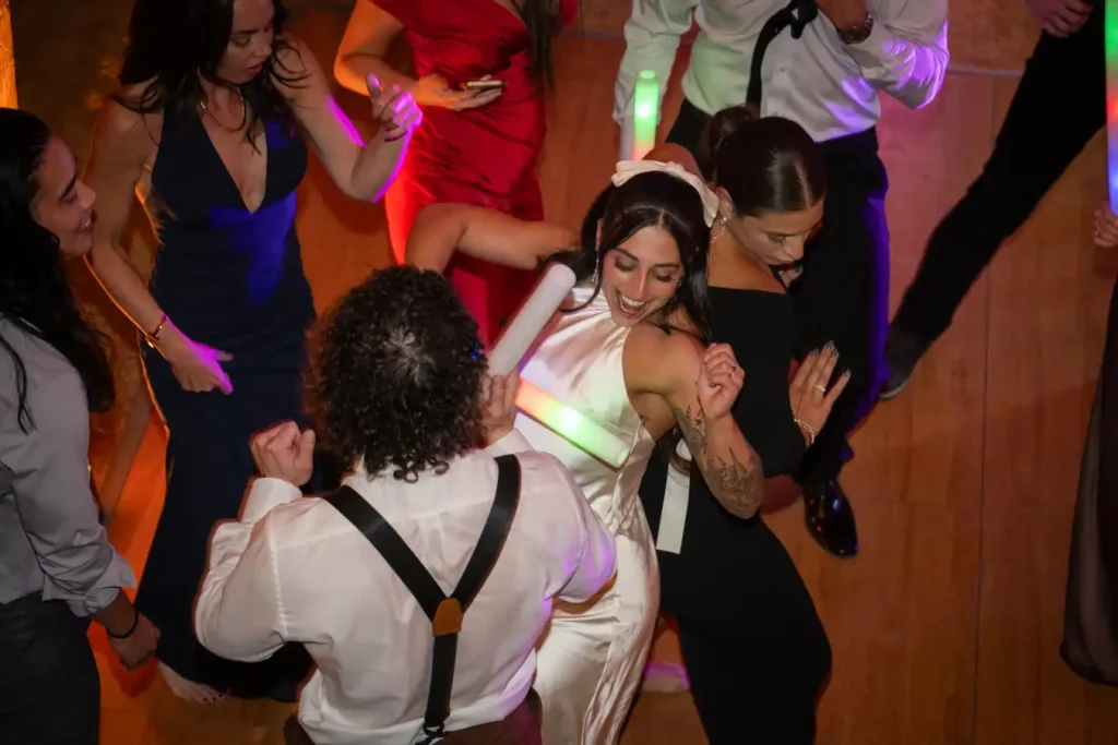 Telluride Gorrono Ranch Fall Wedding Reception Bride with Woman