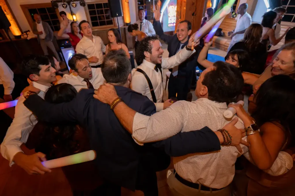 Telluride Gorrono Ranch Fall Wedding Reception Groomsmen