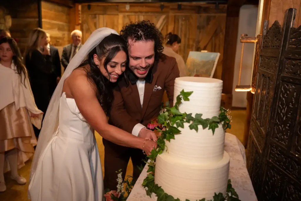 Telluride Gorrono Ranch Wedding Cake Cutting