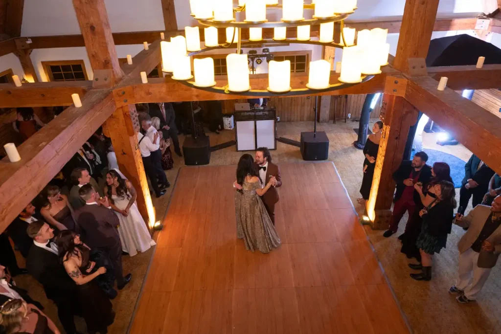 Telluride Gorrono Ranch Wedding Mother Son First Dance From Above