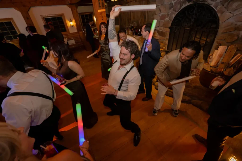 Telluride Gorrono Ranch Wedding Reception Dancefloor Best man
