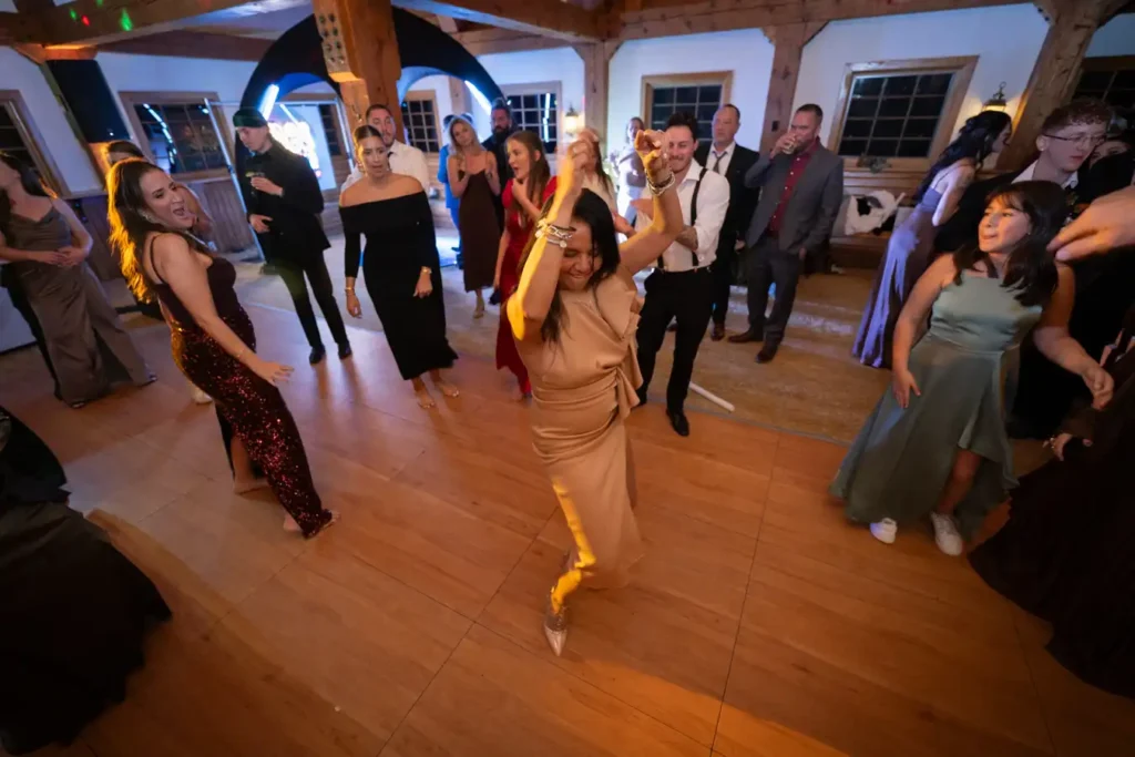 Telluride Gorrono Ranch Wedding Reception Dancing Woman