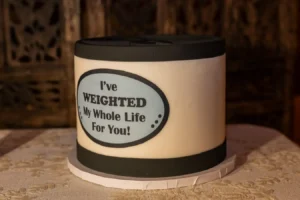 Telluride Gorrono Ranch Wedding Reception Weight Cake