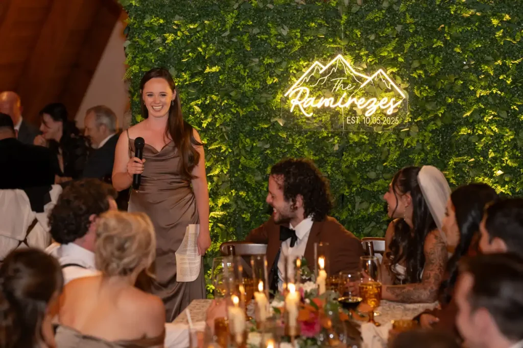 Telluride Gorrono Ranch Wedding Toast MoH