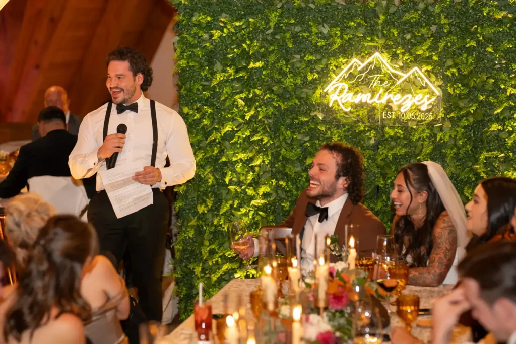 Telluride Gorrono Ranch Wedding Toast of Best Man