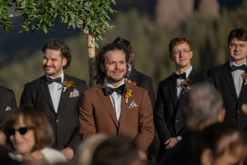 Telluride San Sophia Overlook Wedding Groom Brides Perspective