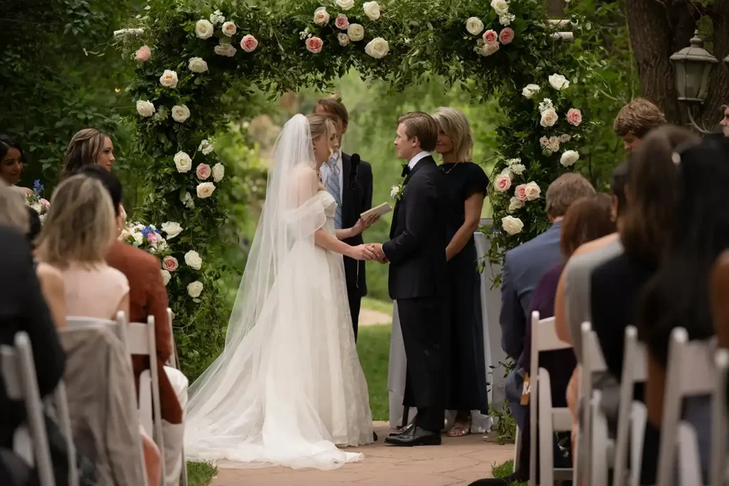 Boulder Creek Wedgewood Wedding Creekside Ceremony Bride Vows