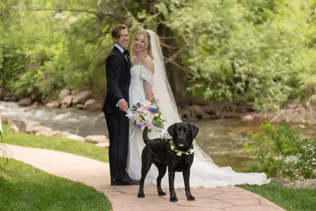 Boulder Creek Wedgewood Wedding with Dog