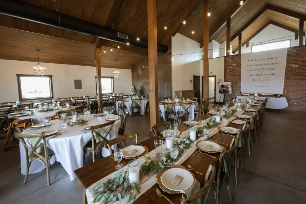 The Barn at Sunset Ranch Wedding Barn Reception