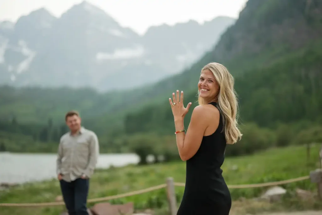 Maroon Bells Proposal June Hello Ring