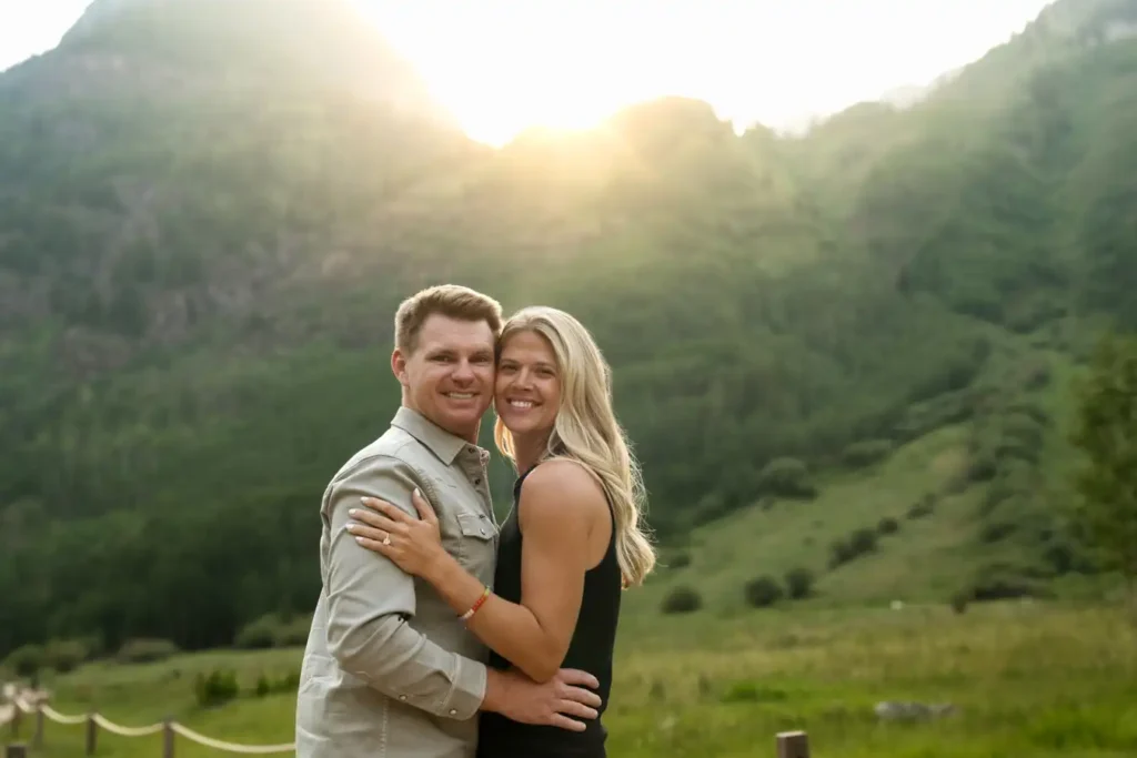 Maroon Bells Proposal June Setting Sun