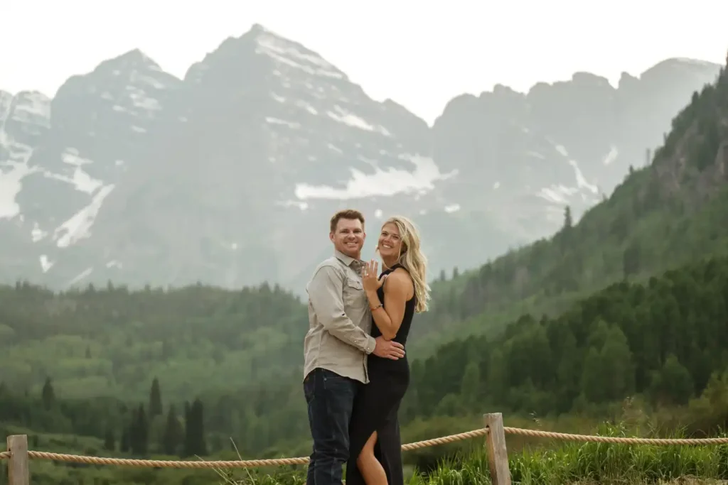 Maroon Bells Proposal June Showing the Ring