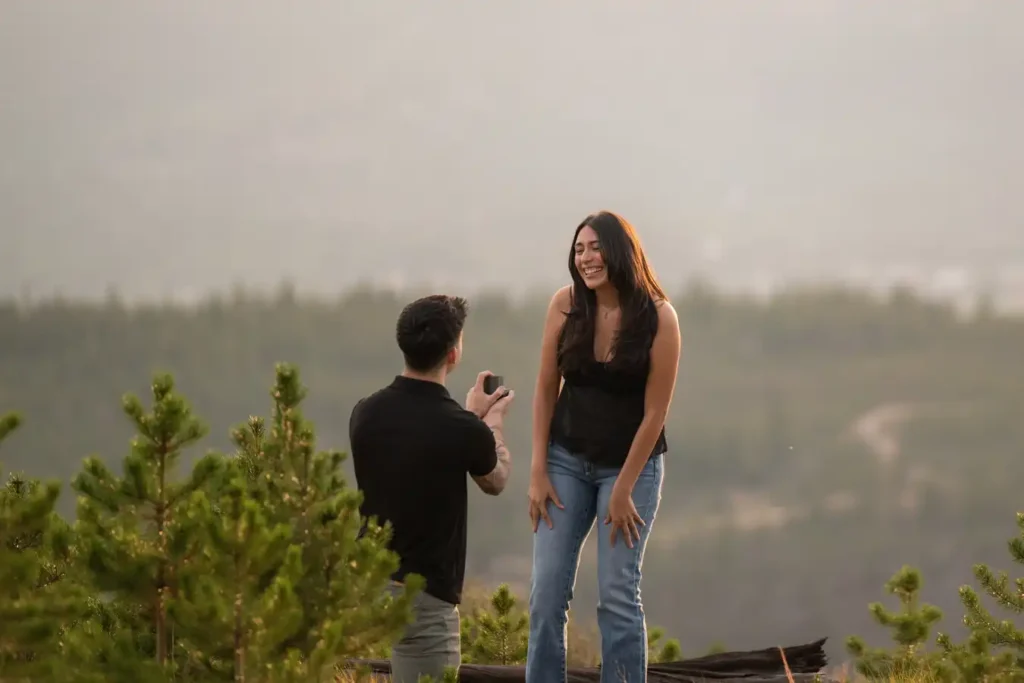 Sapphire Point Engagement Sunset Hidden Photo Proposal